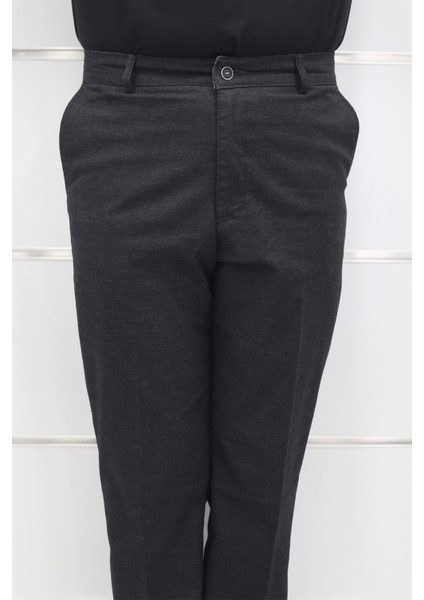 Fistan Store Erkek Düz Yüksek Bel Rahat Kalıp Yandan Cepli Boru Paça Büyük Beden Kışlık Keten Pantolon fiyatları