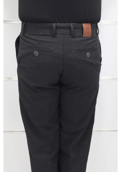 Fistan Store Erkek Düz Yüksek Bel Rahat Kalıp Yandan Cepli Boru Paça Büyük Beden Kışlık Keten Pantolon indirimleri