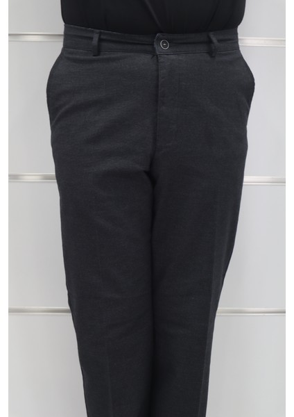 Fistan Store Erkek Düz Yüksek Bel Rahat Kalıp Yandan Cepli Boru Paça Büyük Beden Kışlık Keten Pantolon fiyatları