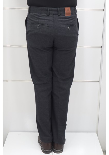 Fistan Store Erkek Düz Yüksek Bel Rahat Kalıp Yandan Cepli Boru Paça Büyük Beden Kışlık Keten Pantolon fırsatları