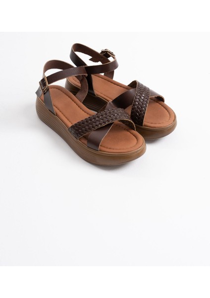 Orwell Acı Kahve Hakiki Deri Sandalet