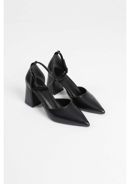 Doren Siyah Cilt Kadın Topuklu Ayakkabı fiyatları