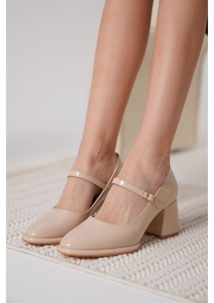 Slay Nude Rugan Kadın Topuklu Ayakkabı