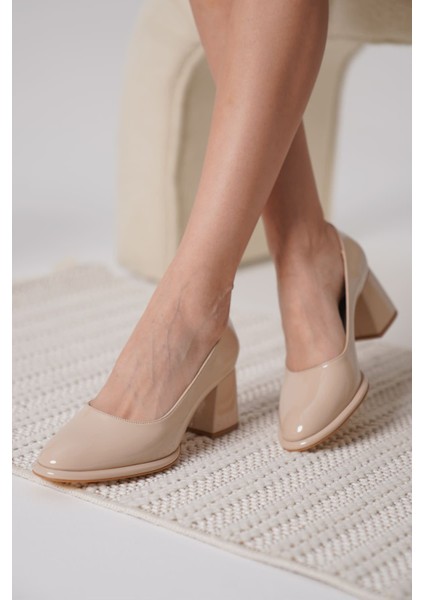 Candie Nude Rugan Kadın Stiletto