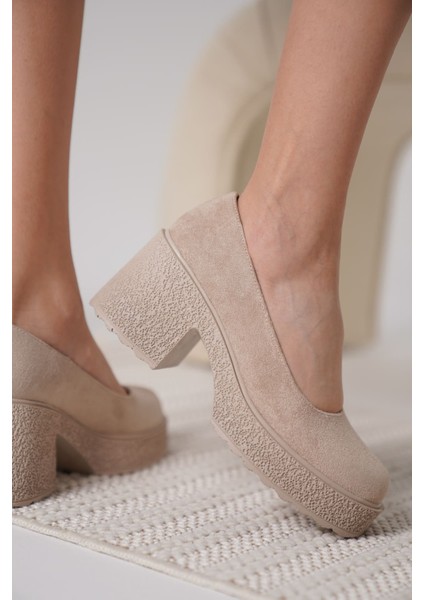 Talya Kadın Bej Süet Günlük Ayakkabı