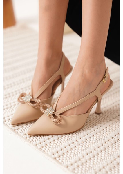 Wines Kadın Nude Topuklu Ayakkabı
