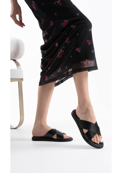 Weasley Siyah Hakiki Deri Terlik indirimleri