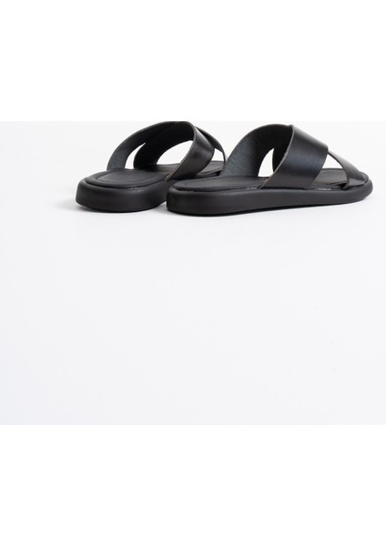 Weasley Siyah Hakiki Deri Terlik