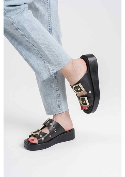 Glos Siyah Cilt Terlik