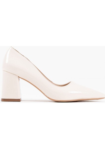 Valeria Bej Rugan Kadın Topuklu Ayakkabı