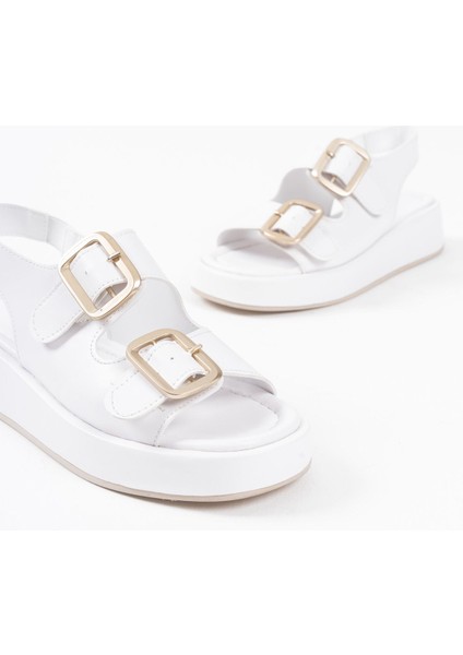 Shery Beyaz Cilt Sandalet fırsatları