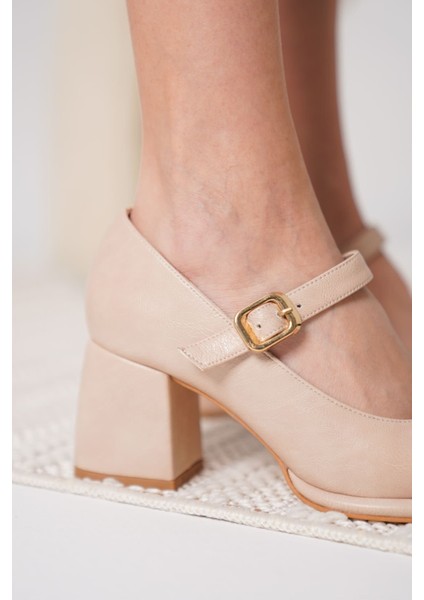 Kelly Nude Cilt Kadın Topuklu Ayakkabı indirimleri