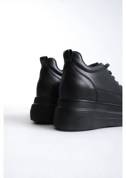 Lauren Kadın Gizli Topuk Mat Siyah Spor Ayakkabı