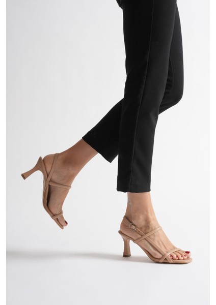 Monya Kadın Nude Topuklu Sandalet