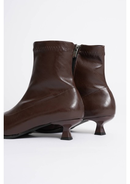 Ariana Kadın Acı Kahve Topuklu Bot