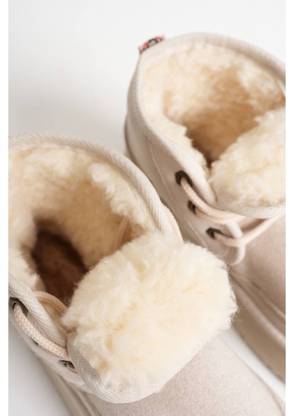 Elena Kadın Bej Kışlık Içi Kürklü Kalın Taban Bot indirimleri