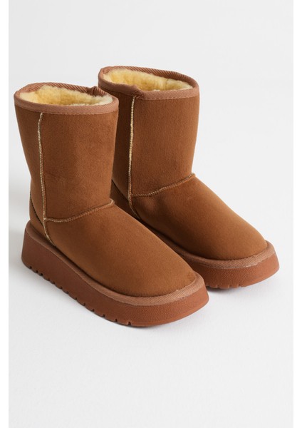 Anisa Kadın Taba Kışlık Kürklü Bot indirimleri