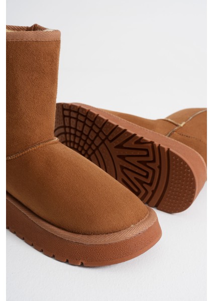 Anisa Kadın Taba Kışlık Kürklü Bot