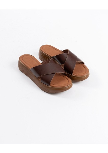 Borlina Acı Kahve Hakiki Deri Terlik fiyatları