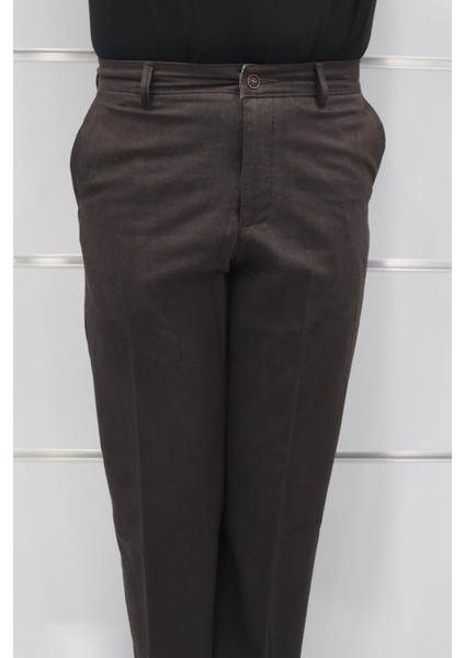 Fistan Store Erkek Düz Yüksek Bel Rahat Kesim Yandan Cepli Boru Paça Büyük Beden Kışlık Keten Pantolon fiyatları