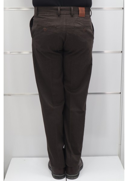 Fistan Store Erkek Düz Yüksek Bel Rahat Kesim Yandan Cepli Boru Paça Büyük Beden Kışlık Keten Pantolon fırsatları