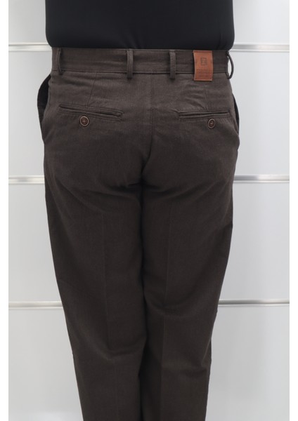 Fistan Store Erkek Düz Yüksek Bel Rahat Kesim Yandan Cepli Boru Paça Büyük Beden Kışlık Keten Pantolon indirimleri