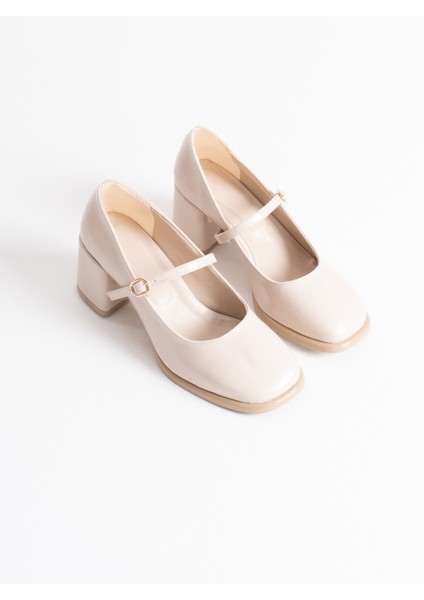 Blown Bej Cilt Kadın Topuklu Ayakkabı modelleri