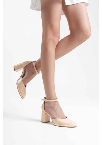 Theresa Açık Sarı Rugan Kadın Topuklu Ayakkabı fırsatları