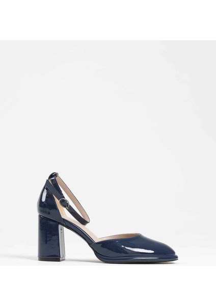 Theresa Lacivert Rugan Kadın Topuklu Ayakkabı