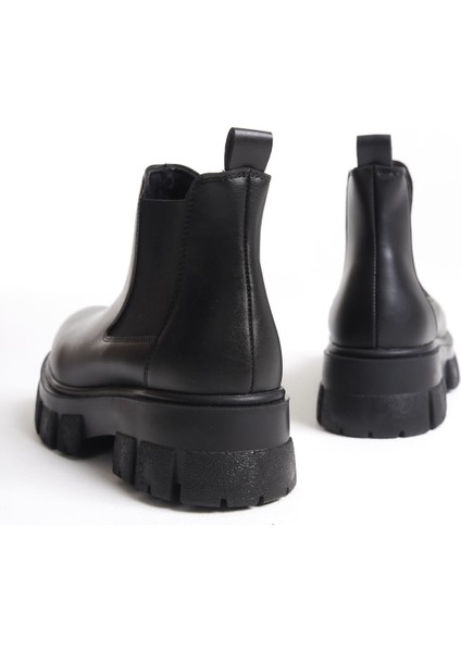 Julia Kadın Siyah Günlük Lastikli Bot