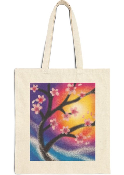 Kiraz Çiçeği Tote Çantası - Sevimli Tote Çanta, Kitap Çantası, Alışveriş Çantası, Estetik Tote Çanta, Tote Çanta, Sevimli Kitap Çantaları fiyatları