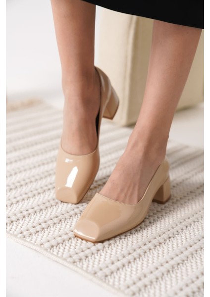 Anita Nude Rugan Kadın Topuklu Ayakkabı