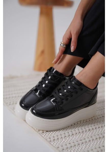 Lauren Kadın Gizli Topuk Siyah Spor Ayakkabı