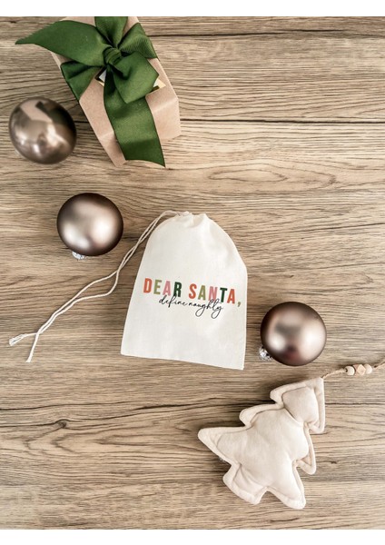 Tatil Akşamdan Kalma Kiti: Noel Partisi Hediyesi Muslin Çantası fiyatları