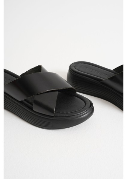 Fayn Siyah Hakiki Deri Terlik indirimleri