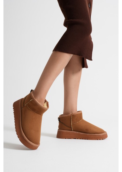 Alina Kadın Taba Kışlık Kürklü Bot