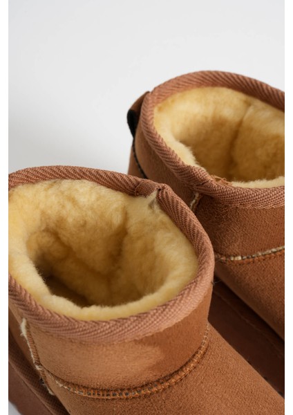 Alina Kadın Taba Kışlık Kürklü Bot