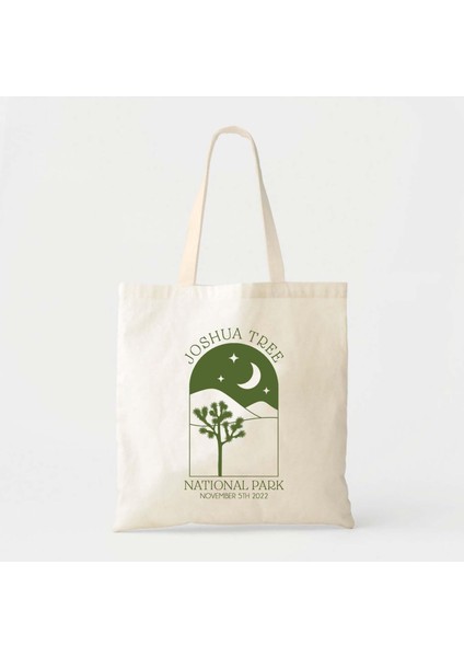 Joshua Tree Gelin Tote Çantası - Çöl Bekarlığa Veda Pamuklu Kanvas fiyatları