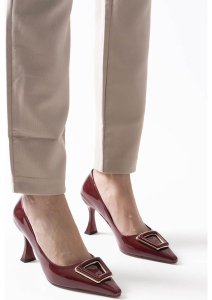 Nora Kadın Bordo Rugan Ayakkabı indirimleri