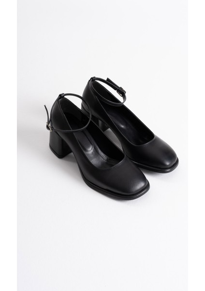 Sansa Siyah Cilt Kadın Topuklu Ayakkabı fiyatları