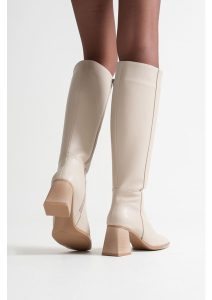 Arden Kadın Bej Kışlık Çizme