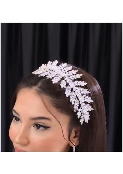 Kristal Dal Tacı – Gümüş Kaplamalı Tasarım