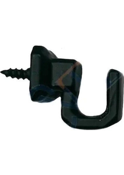 Vidalı Kanca, Askı Küçük - 15x18mm, Siyah - 100 Adet