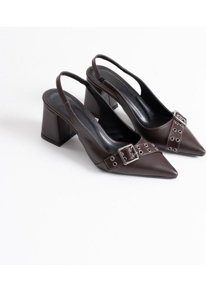 Keira Acı Kahve Cilt Kadın Topuklu Ayakkabı fiyatları