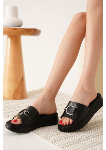 Maria Siyah Hakiki Deri Terlik