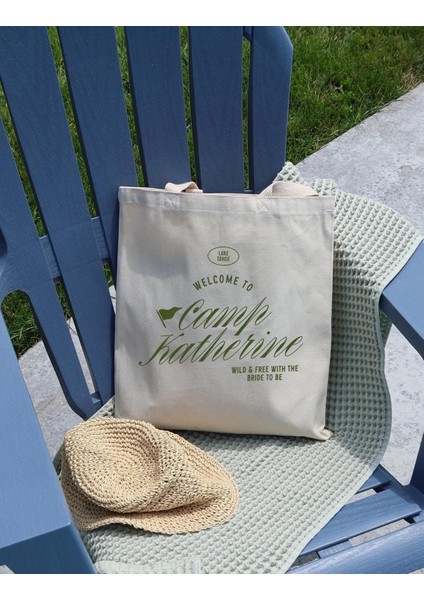 Camp Bride Tote: Bekarlığa Veda Partisi Çantası (Iki Boyut, Özel Renkler) fiyatları