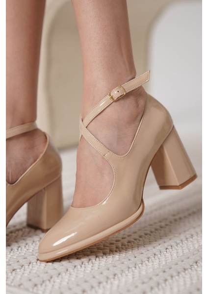 Cali Nude Rugan Kadın Topuklu Ayakkabı modelleri
