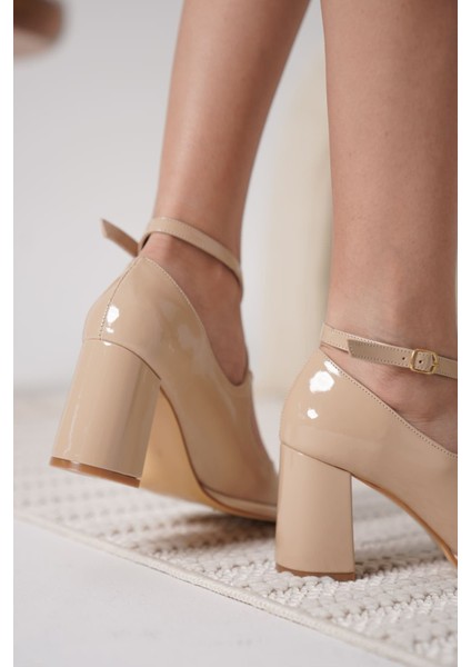Cali Nude Rugan Kadın Topuklu Ayakkabı