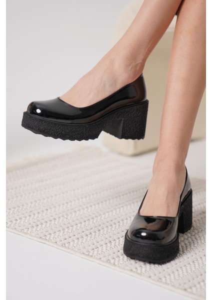 Talya Kadın Siyah Rugan Günlük Ayakkabı modelleri