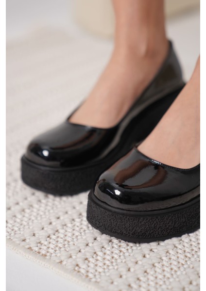 Talya Kadın Siyah Rugan Günlük Ayakkabı indirimleri